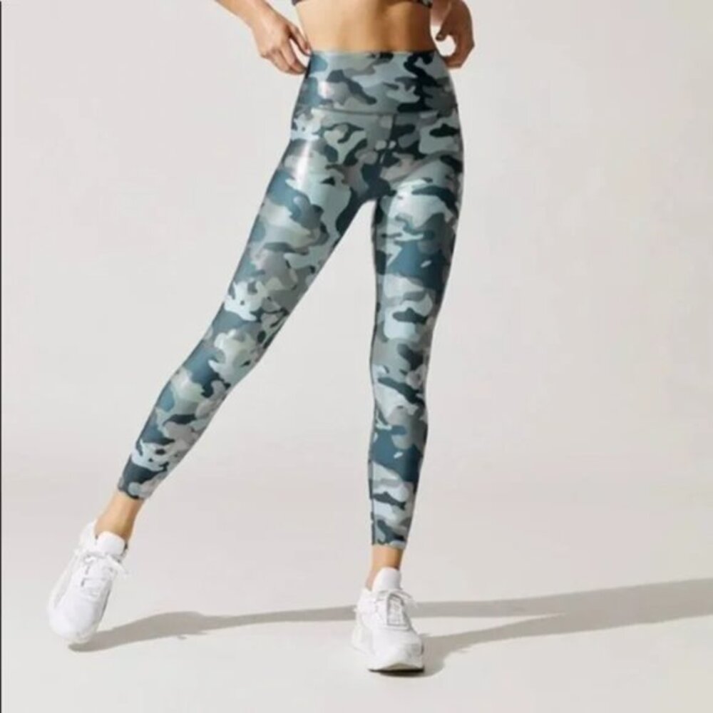 New Carbon38 Metallic Camo 7/8 Legging size Small… - image 1